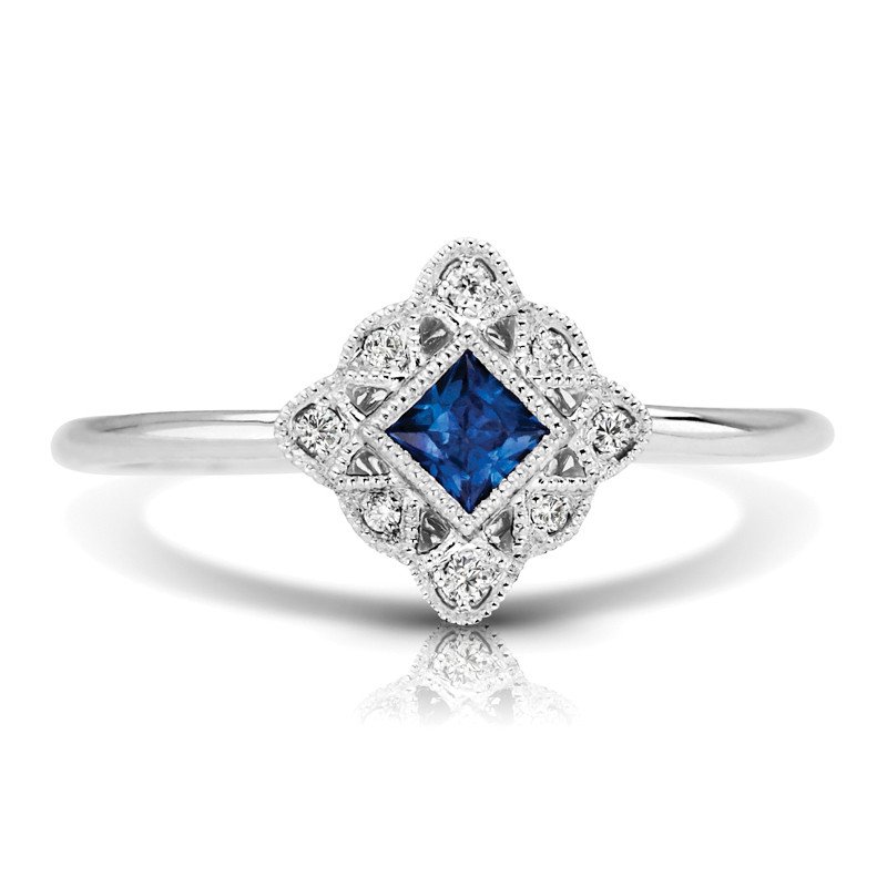 Sapphire and diamond ring/OMS1DR128SA