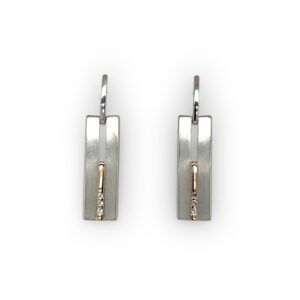 Geometric two-tone earrings/12-01983