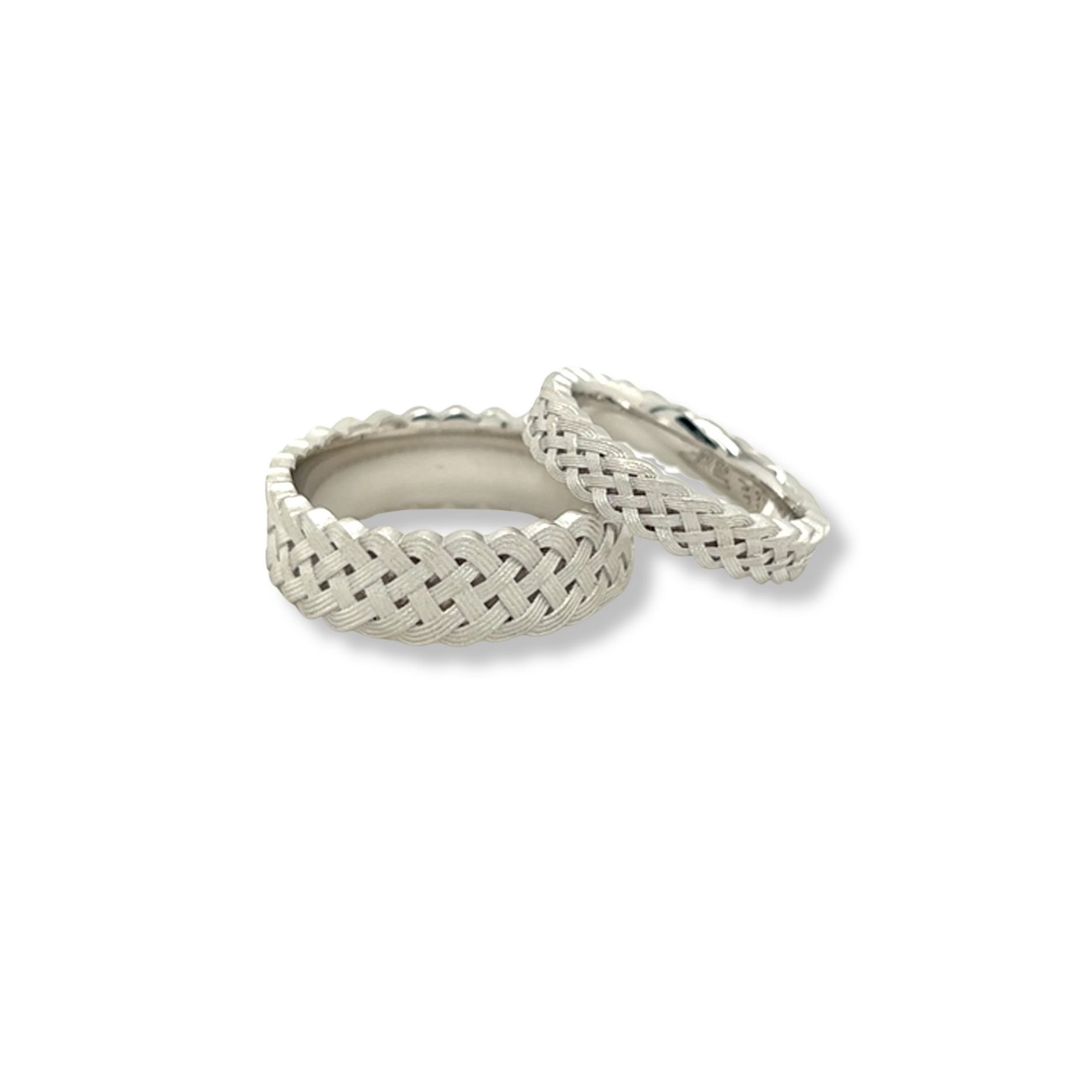 Woven silver band lg/44-01624