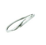 Hinged silver crossover bracelet/54-00654
