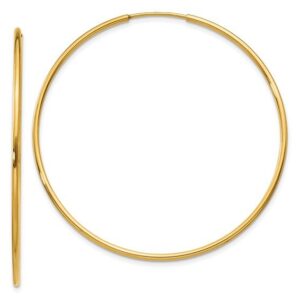 Gold endless hoops 45mm/LE2435
