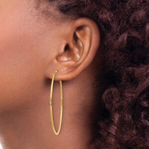 Gold endless hoops 45mm/LE2435