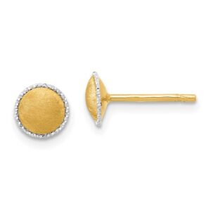 Two tone gold studs/LE2269