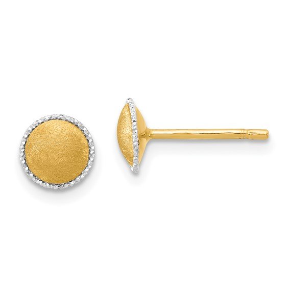 Two tone gold studs/LE2269