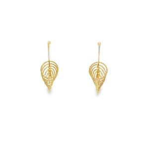 Small dimensional circle earrings/BAG0325A