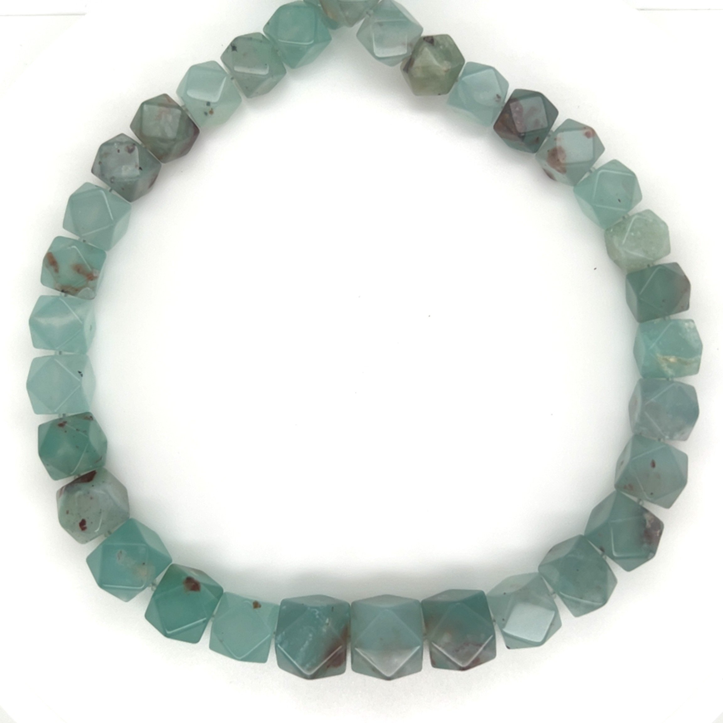 Aquaprase faceted cube strand/283925