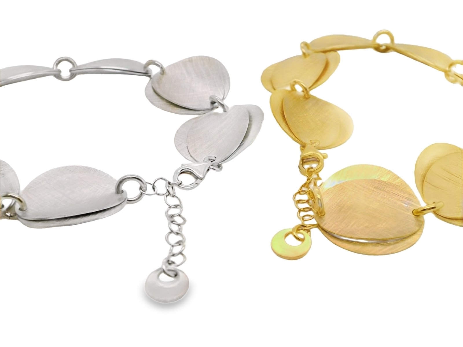 Layered wavy disc bracelet/BAG2834B