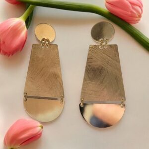 Geometric drop earrings/VAG0412A