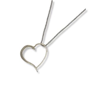 Secret heart pendant/white gold/282524