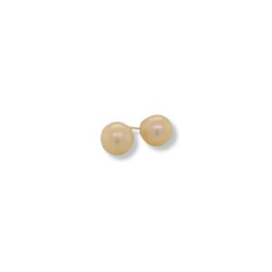 Freshwater pearl studs, cream