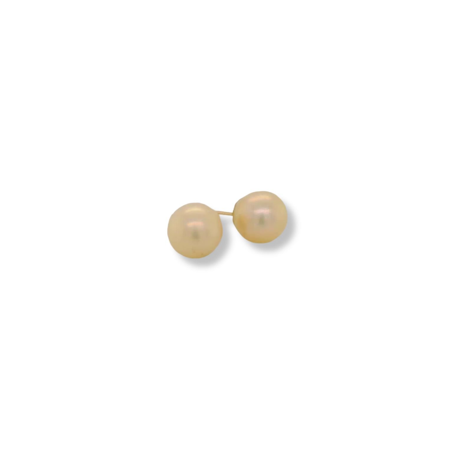 Freshwater pearl studs, cream