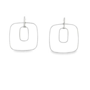 Square statement earrings/BAG2875A